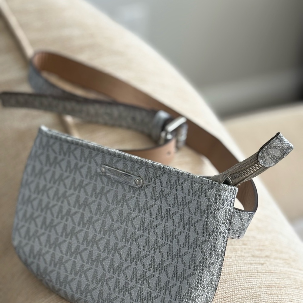 Michael Kors Brown and Silver Belt